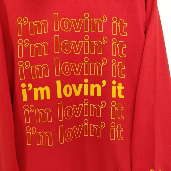 McDonalds I'm Lovin It Crewneck Sweater Sweatshirt BoxLunch Exclusive Medium NEW - Picture 2 of 7
